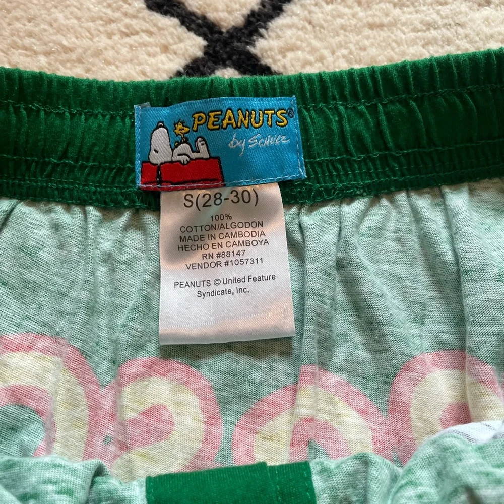 NWT Men's Snoopy Seasons Greetings Holiday Sleeping/Lounge Shorts S (28-30)